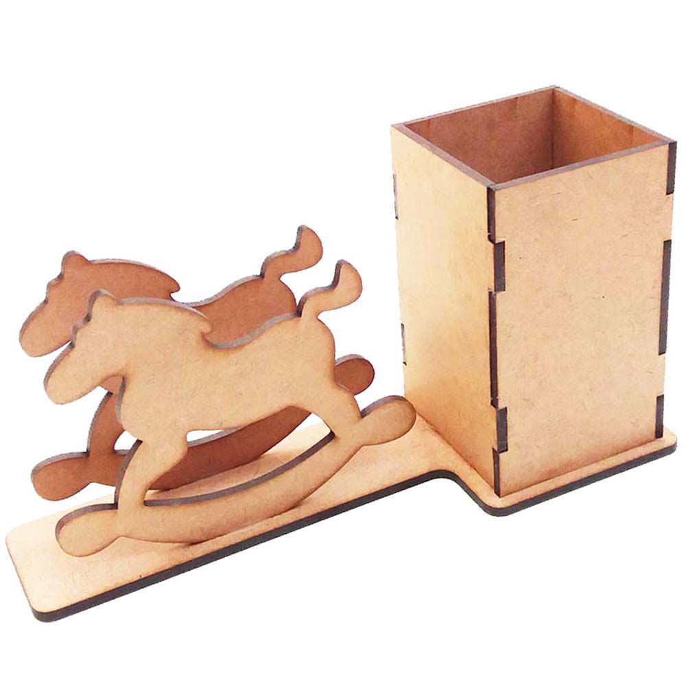 Kit 10 porta guardanapo mdf cavalinho balanço porta treco