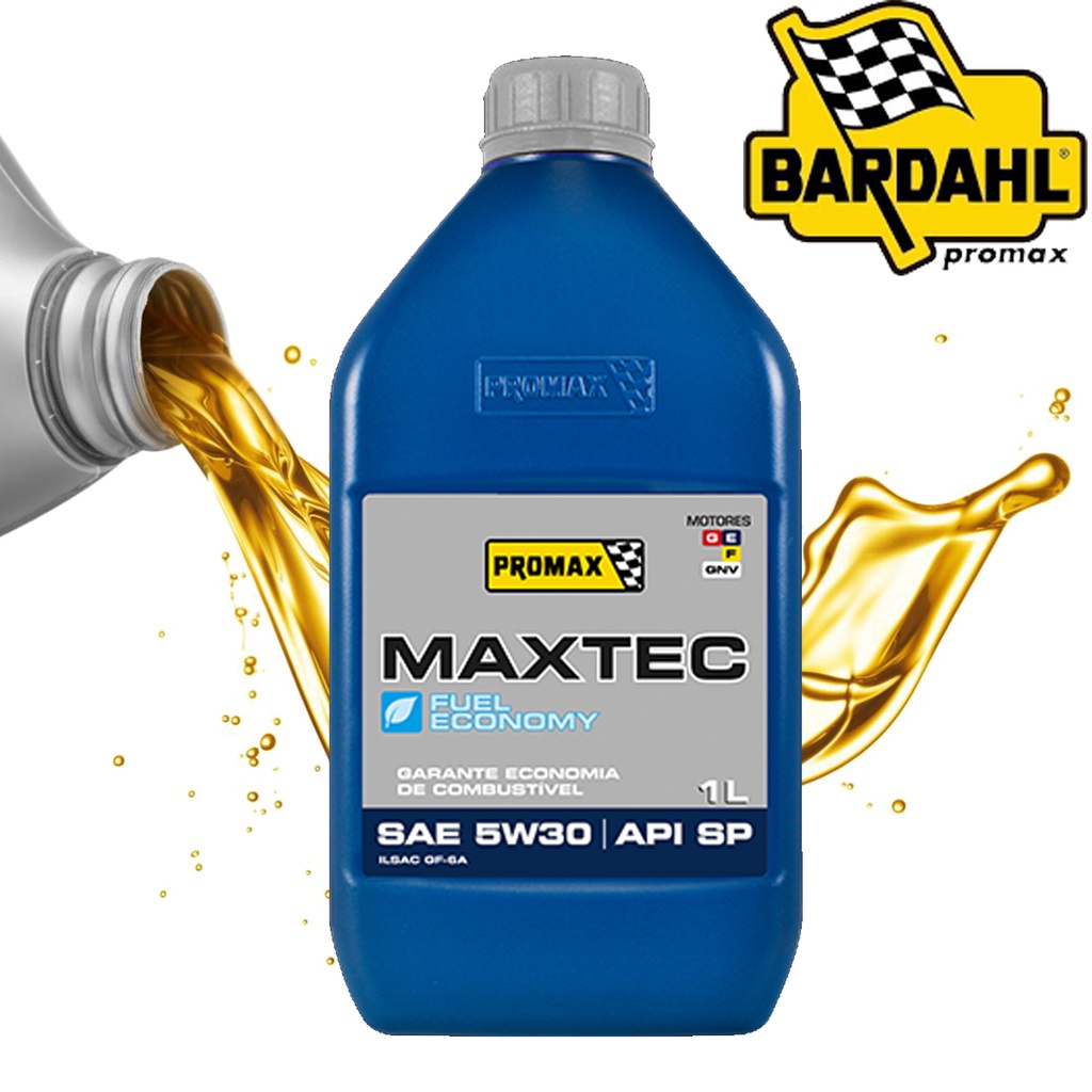 Óleo De Motor 5w30 Maxtec Fuel Economy Sintético 1l Bardahl Promax