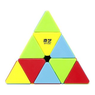 Cubo Mágico Profissional 3x3 Pirâmide Pyraminx Stickerless QiYi QiMing A em Oferta na Shopee