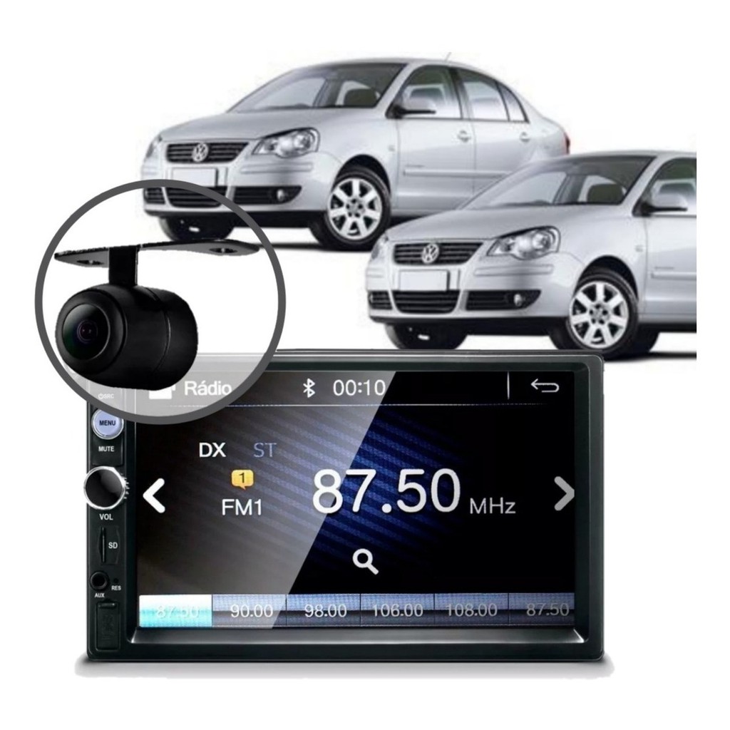 Central Multimídia Mp5 Polo Hatch 2008 Câmera Bluet Espelhamento em Oferta na Shopee