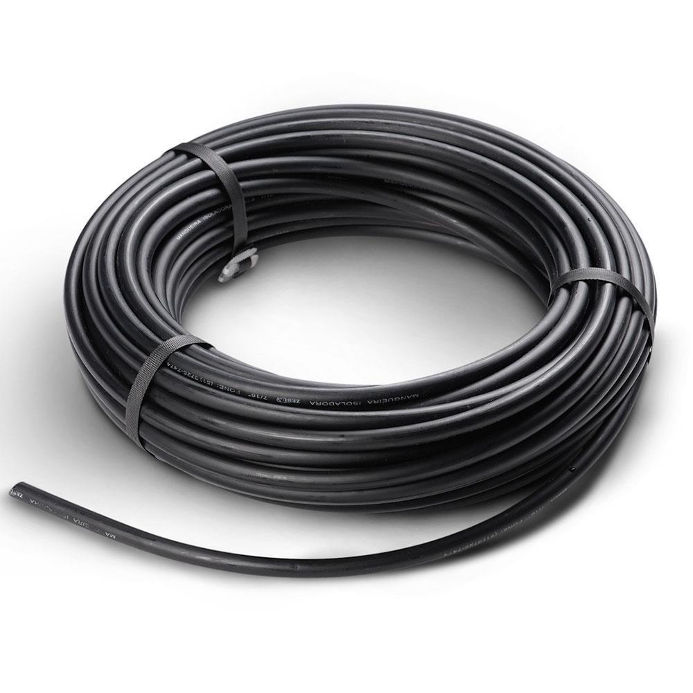 Mangueira de Polietileno Zebu Tubo Isolador Preto 3/ 8" Rolo com 25 Metros