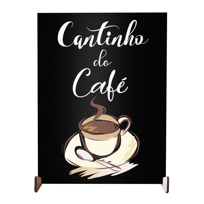 plaquinha decorativa personalizada cantinho do café enfeite