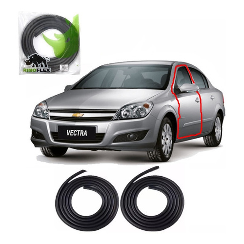 Par Borrachas Porta Lateral Suprema Vectra Zafira Aba Estr