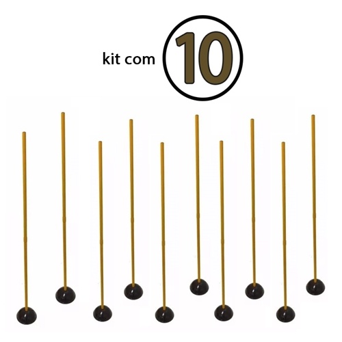 Kit com 10 Estacas de Agilidade com Base 1,60 Rythmoon