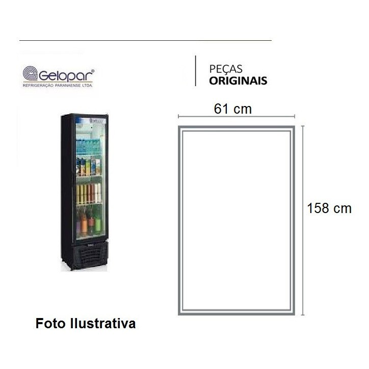 Borracha Para Geladeira Expositora -  Gelopar Gptu570