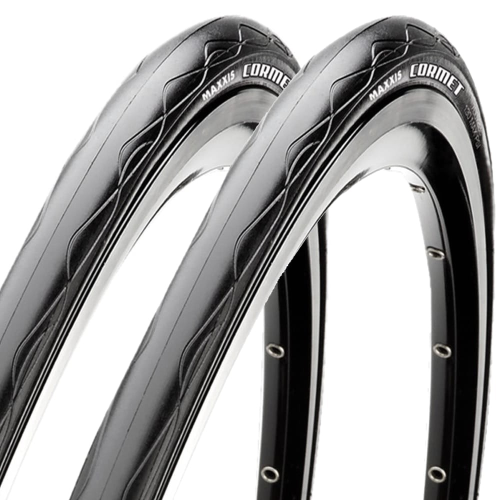 Kit 2 Pneus Maxxis Cormet 700x23C Dobrável (Kevlar) Preto