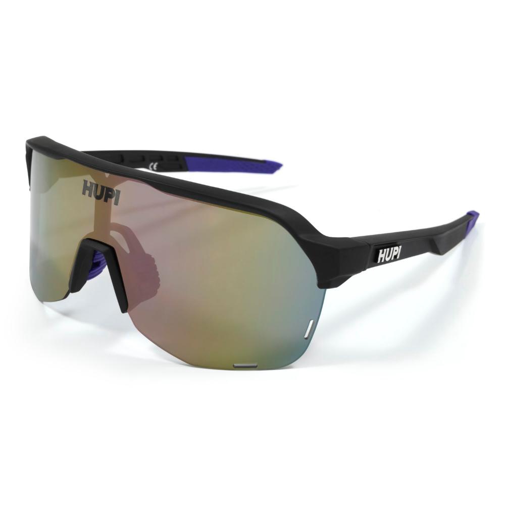 Óculos de Sol Hupi Huez Preto/Roxo - Lente Roxo Espelhado