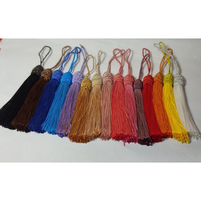 Pingente Franjas Tassel de Seda com Tulipa- Kit com 10 Unidades em Oferta na Shopee