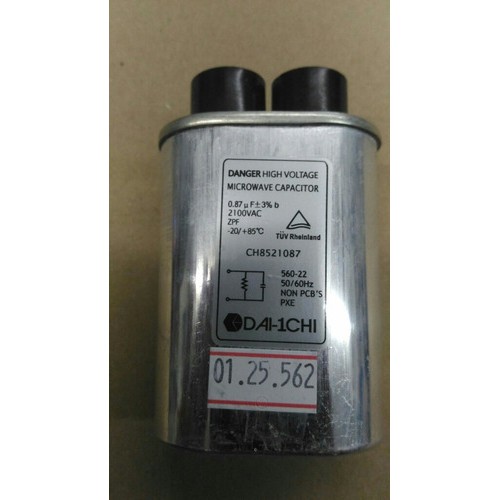 Capacitor De Microondas 0,85uf 2100v  Peça Original Nova !!!
