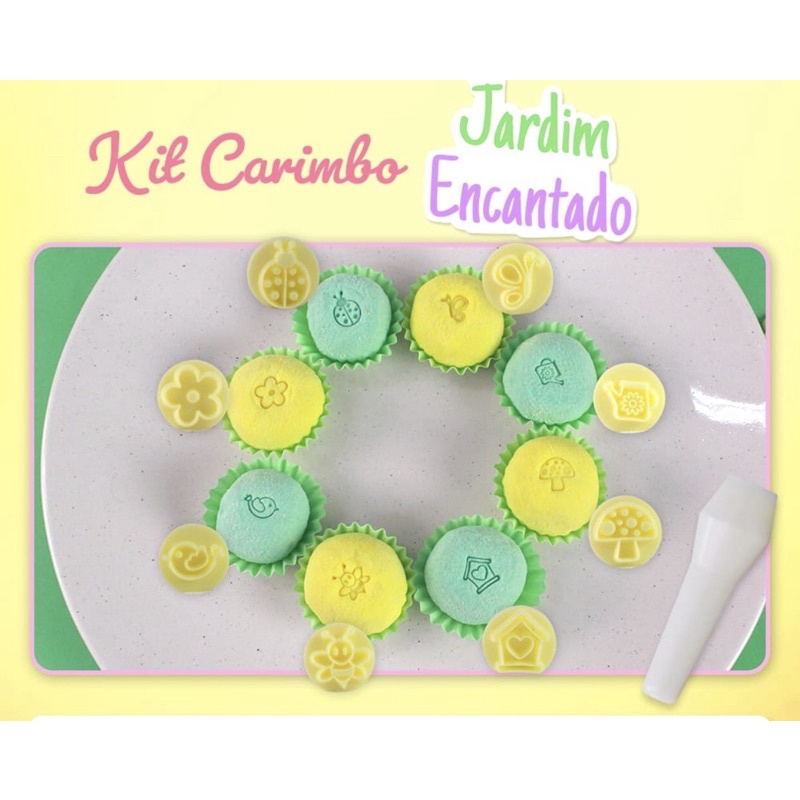 Kit Carimbo JARDIM ENCANTADO Para Brigadeiro Marcador Blue Star Desenho Para Docinho Massa Chocolate Doce E Confeitaria em Oferta na Shopee