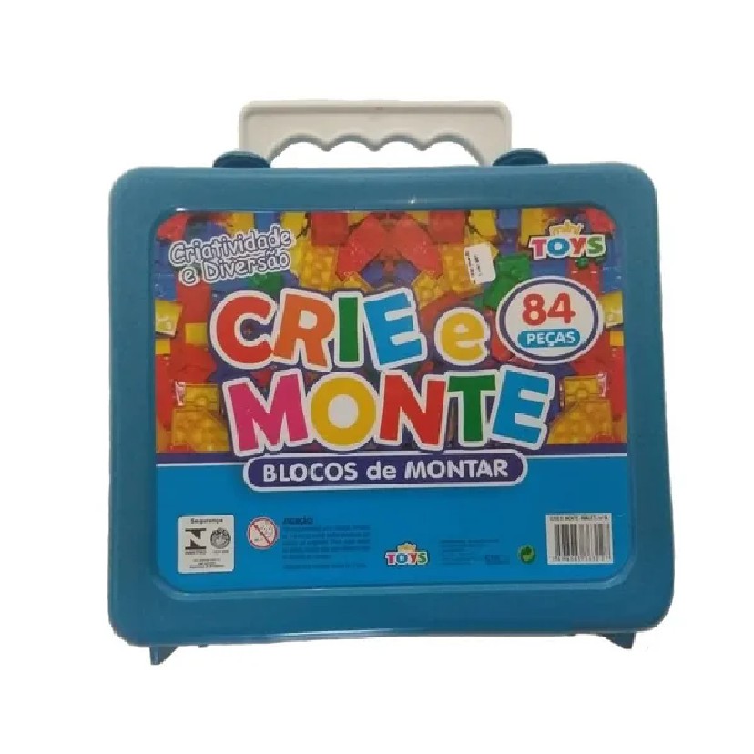 Blocos De Montar 84 Pecas Crie E Monte Brinquedo Infantil Shopee Brasil