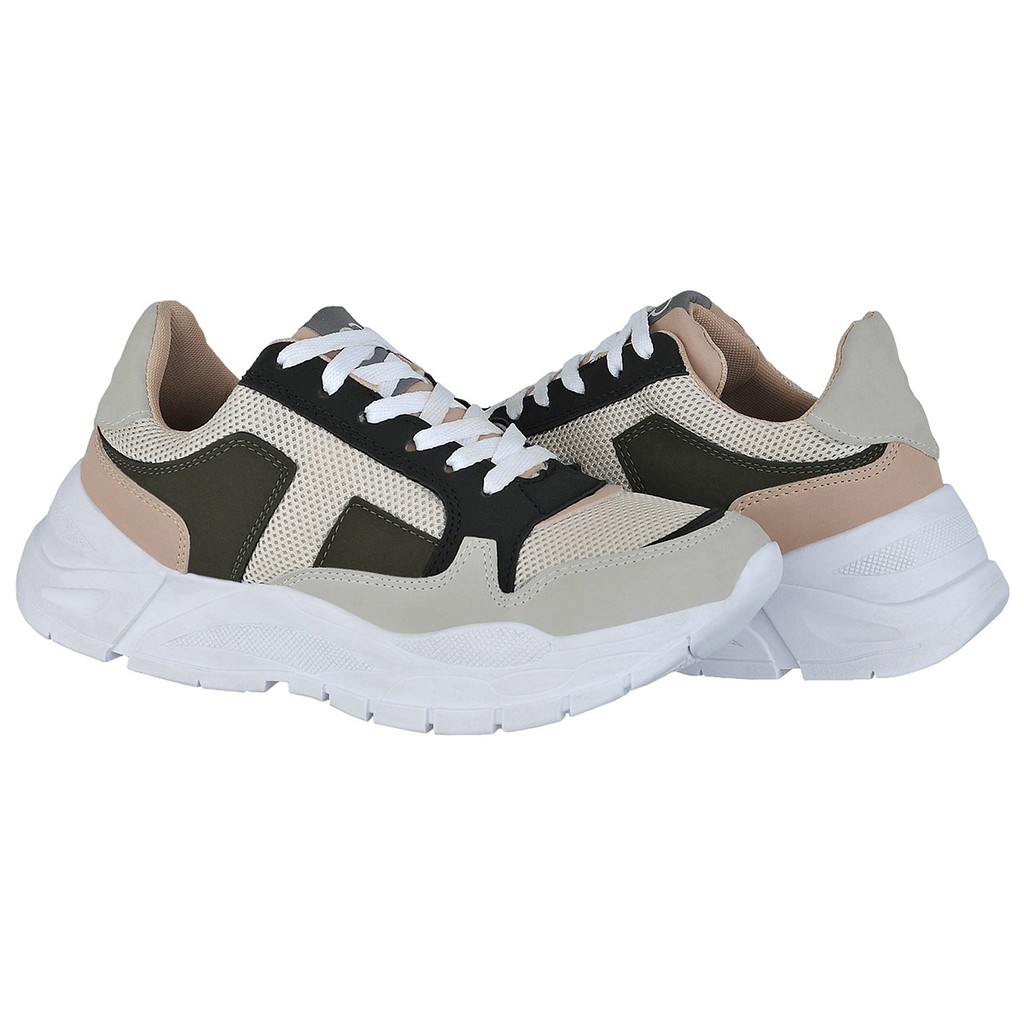 Tênis Feminino Sapatênis Chunky Crshoes Preto e Verde 2023