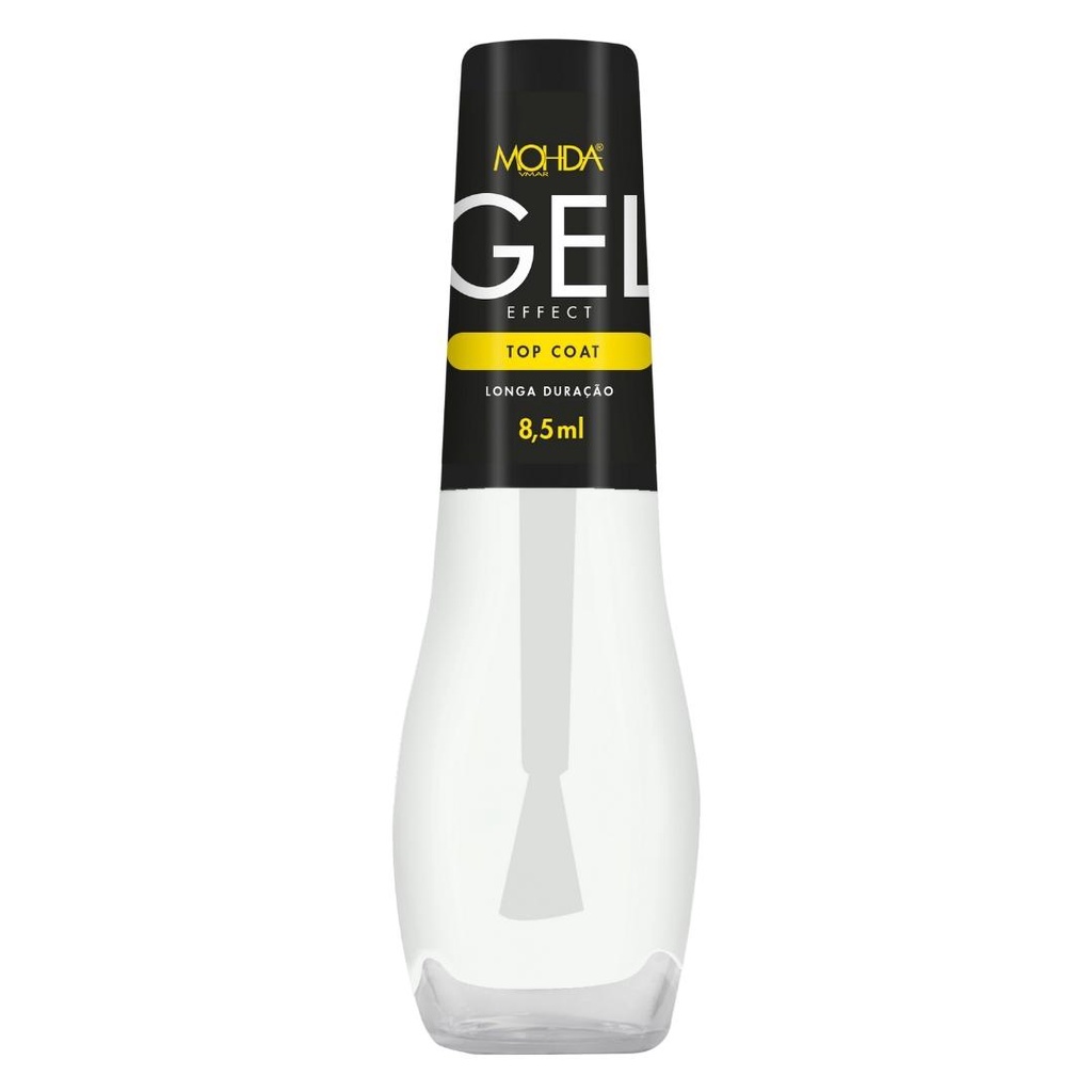 Esmalte Top Coat EFEITO GEL (Cobertura) - Mohda 8,5ml (Dura em média 10 dias)