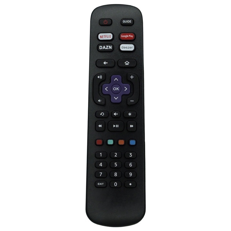 Controle Remoto para TV LED AOC Roku TV com Netflix / Google Play / DAZN / Deezer 32S5195/78G / 43S5195/78G - 9091