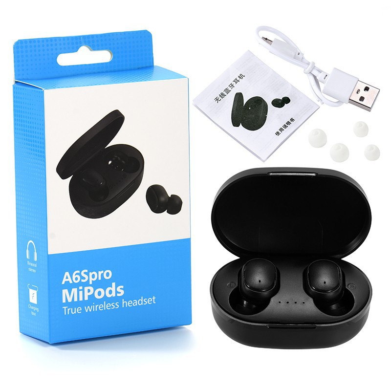 A6S Airdots Tws Fones De Ouvido Bluetooth 5.0 Juventude Verdadeiro Fones De Ouvido Sem Fio