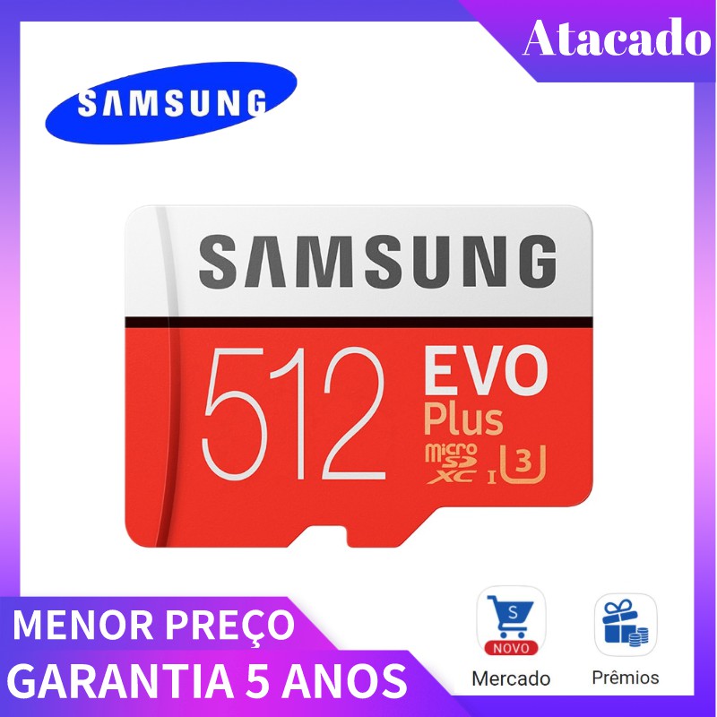 Cartão De Memória Samsung Micro Sd C / Adpt Evo Plus (512Gb)