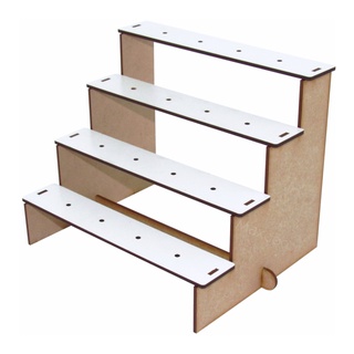Porta Pirulito Doces Escadinha Linha Premium - Mdf Branco em Oferta na Shopee