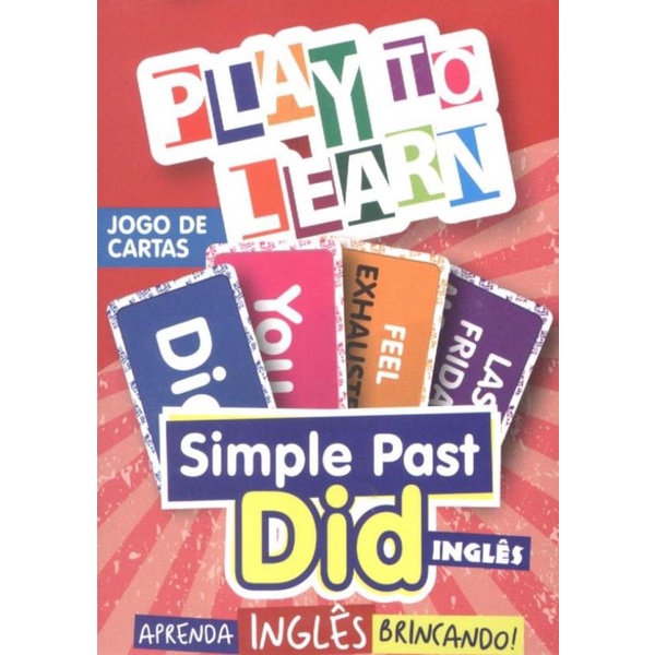 Livro - Play To Learn - Jogo De Cartas - Simple Past - Did Ingles