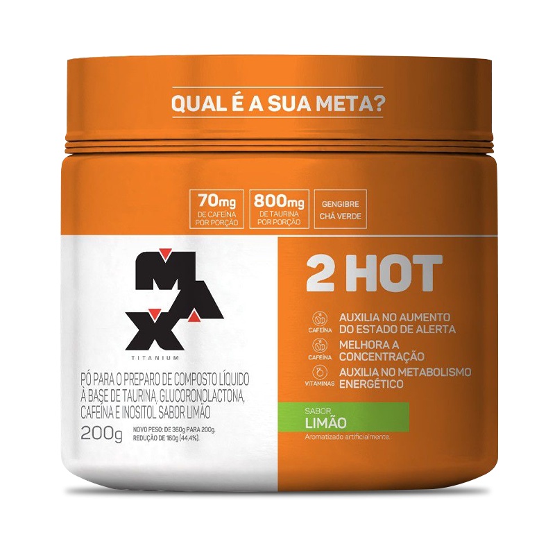 Termogenico 2 Hot 200g 2HOT QUEIMADOR Max Titanium AO