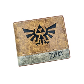 Anime Caqui Bifold Carteira Curto The Legend of Zelda Moeda Dos Desenhos Animados Bolsa Com Zíper em Oferta na Shopee
