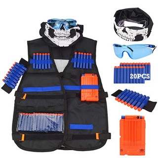 25PCS Kids Kit De Colete Tático Para Nerf N-Strike Elite Series