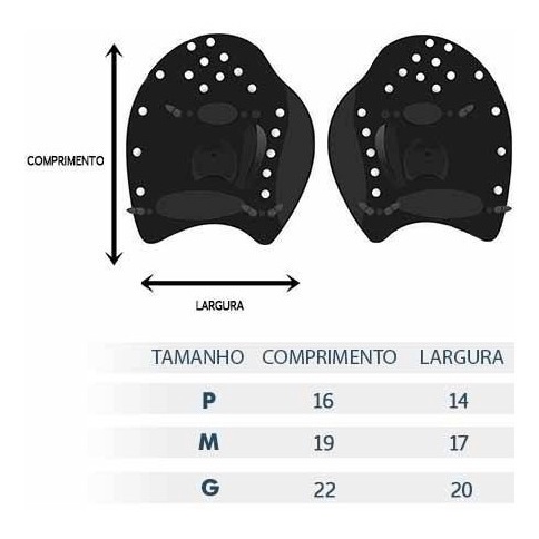 Palmar Para Natação Speedo Power Tamanho M