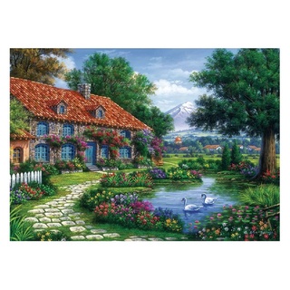 Quebra Cabeça Recanto Dos Cisnes - Grow em Oferta na Shopee