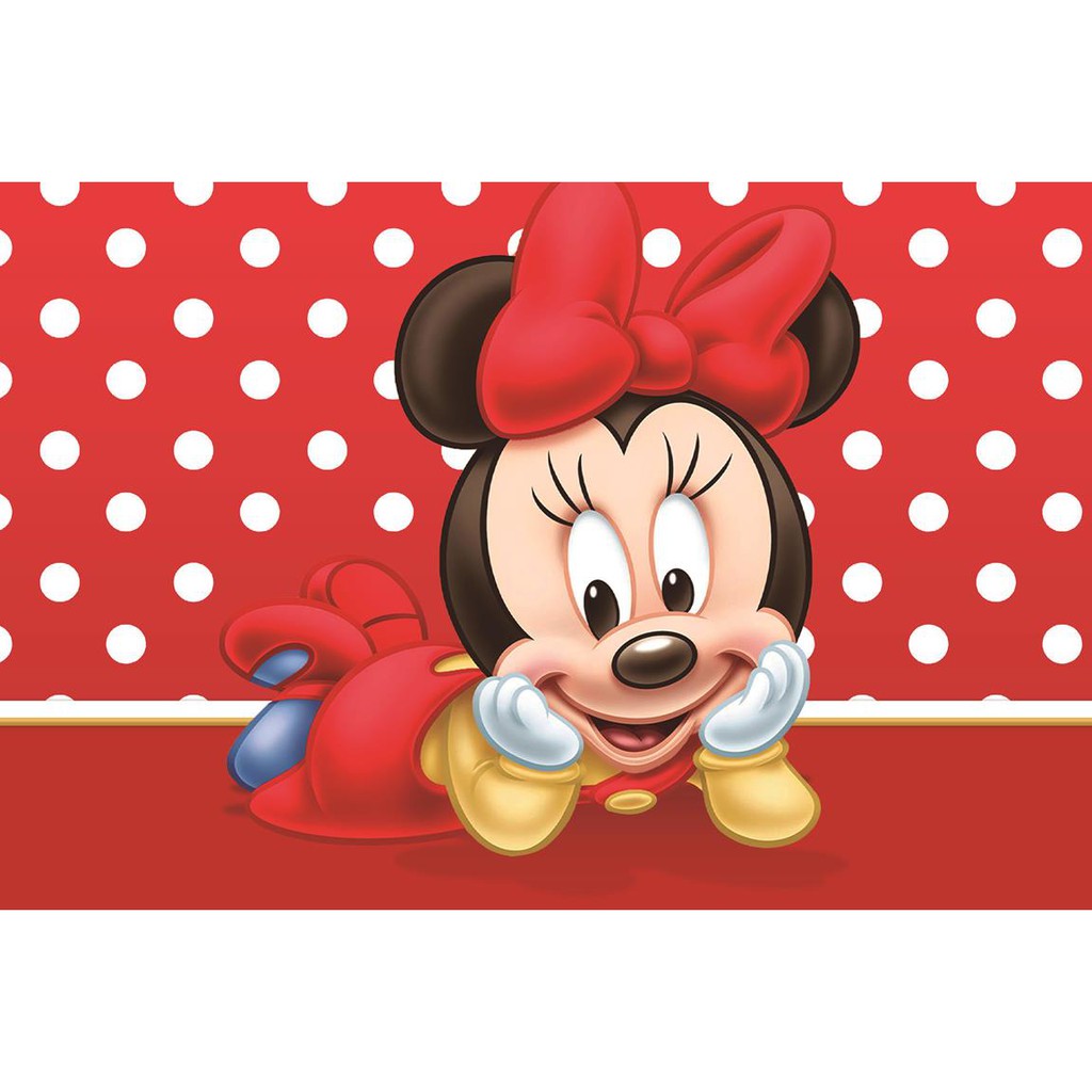 Painel Festa Infantil Decoracao Minnie Baby Vermelha Vermelho 1 30 X 1 00 Shopee Brasil