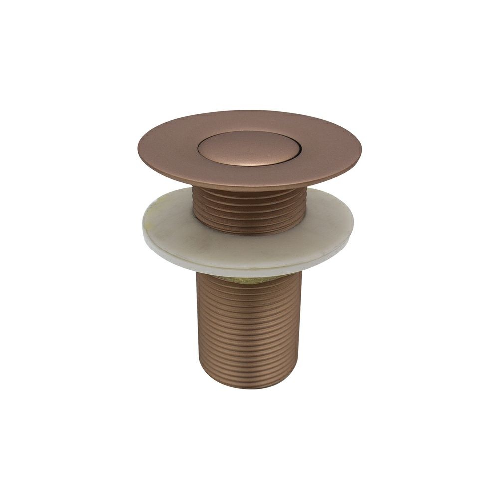 Válvula Click Automática para Cuba de Lavatório Banheiro Cobre Rosé Gold Fosco