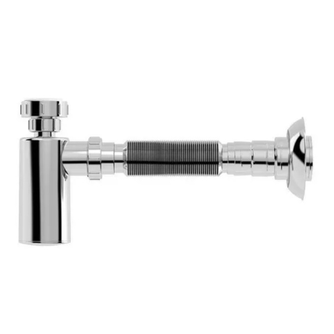Sifao Tubo Extensivo Cromado Com Copo Blukit