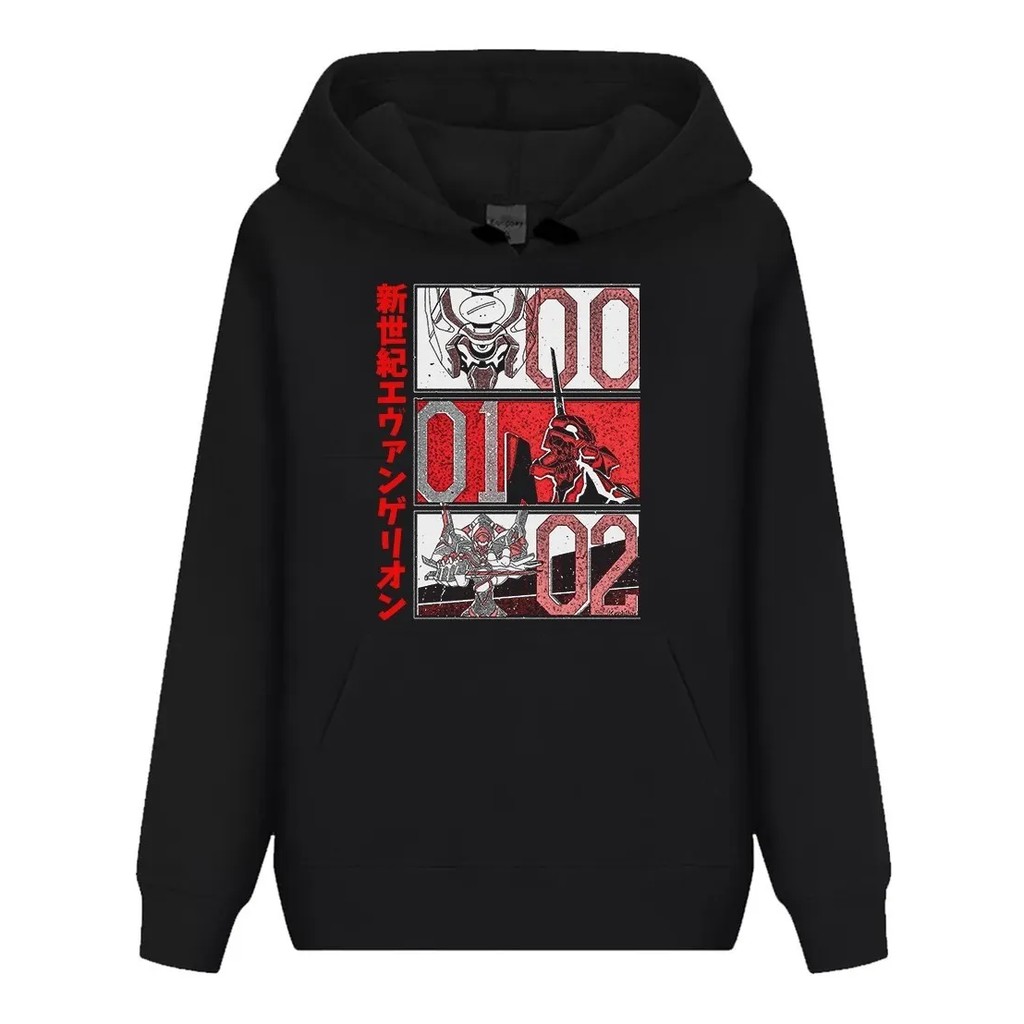 Moletom Blusa Canguru Unissex Anime Neon Genesis Evangelion