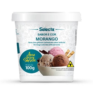 Saborizante em Pó MORANGO Para Sorvetes Picolés e Comestíveis - Selecta 100g