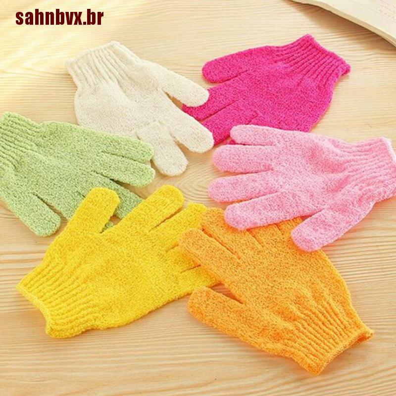 5 Pares De Luva De Banho Spa Massajadora Para Banho