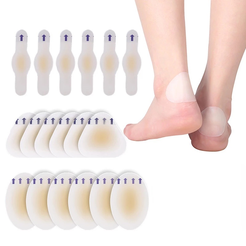 1/20Pcs Adesivos De Gel Para Sapatos Hidrocolóides Suaves Invisíveis De Calcanhar Alto/Alívio De Dor Blisters Bunions Calos Protetor De Atrito Patch De Cor Da Pele
