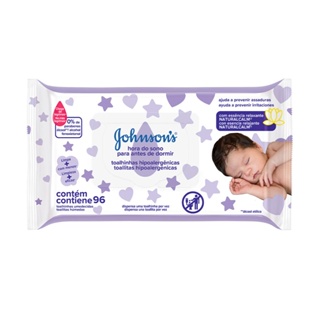 Lenços Umedecidos Johnson's Baby Hora do Sono com 96 unidades em Oferta na Shopee