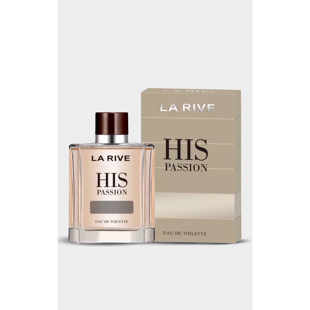 His Passion La Rive Perfume Masculino - Eau de Toilette - 100ml - Importado, Original e Lacrado