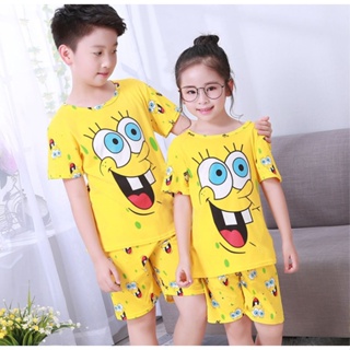 Nova Lista Roupas Infantis Verão Crianças Meninos Meninas Conjuntos De Desenho Roupa De Dormir Manga Curta Animado Infantil em Oferta na Shopee