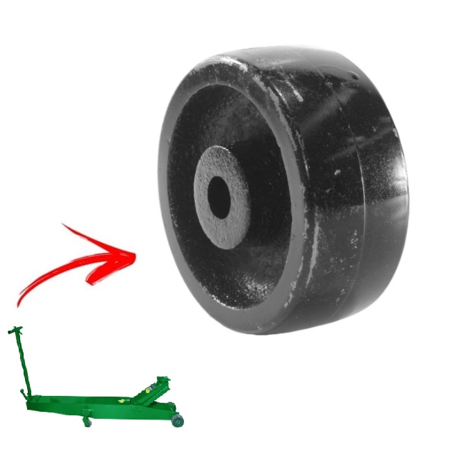 Roda Trazeira De Nylon P/ Macaco Jacare Potente 77x30
