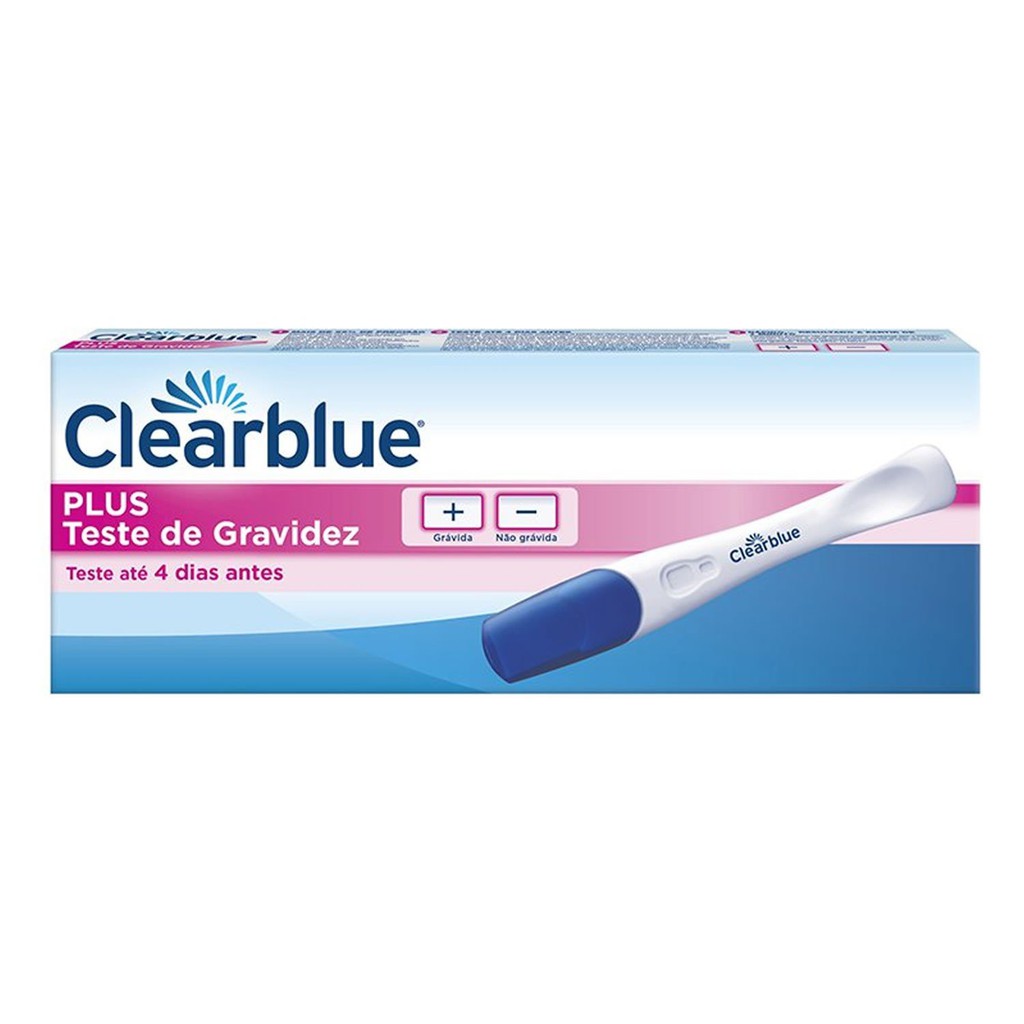 Teste De Gravidez Clearblue Plus Com 1 Unidade Shopee Brasil