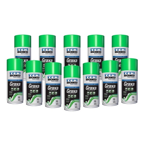KIT 12 Graxa e Lubrificante Branca em Spray 200g / 300ml Tek Bond PROMOÇÃO PREÇO BAIXO