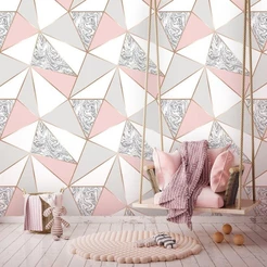 Papel De Parede Zara Mármore Rose Gold Auto Colante