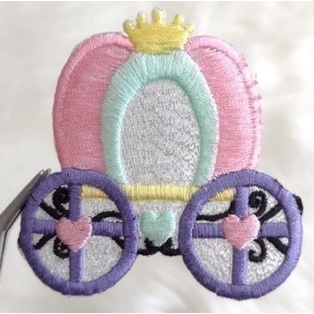 Carruagem Castelos Unicornio Estela Coração Princesas Patch Aplique Aplicação Bordado Termocolante Jaqueta Roupa