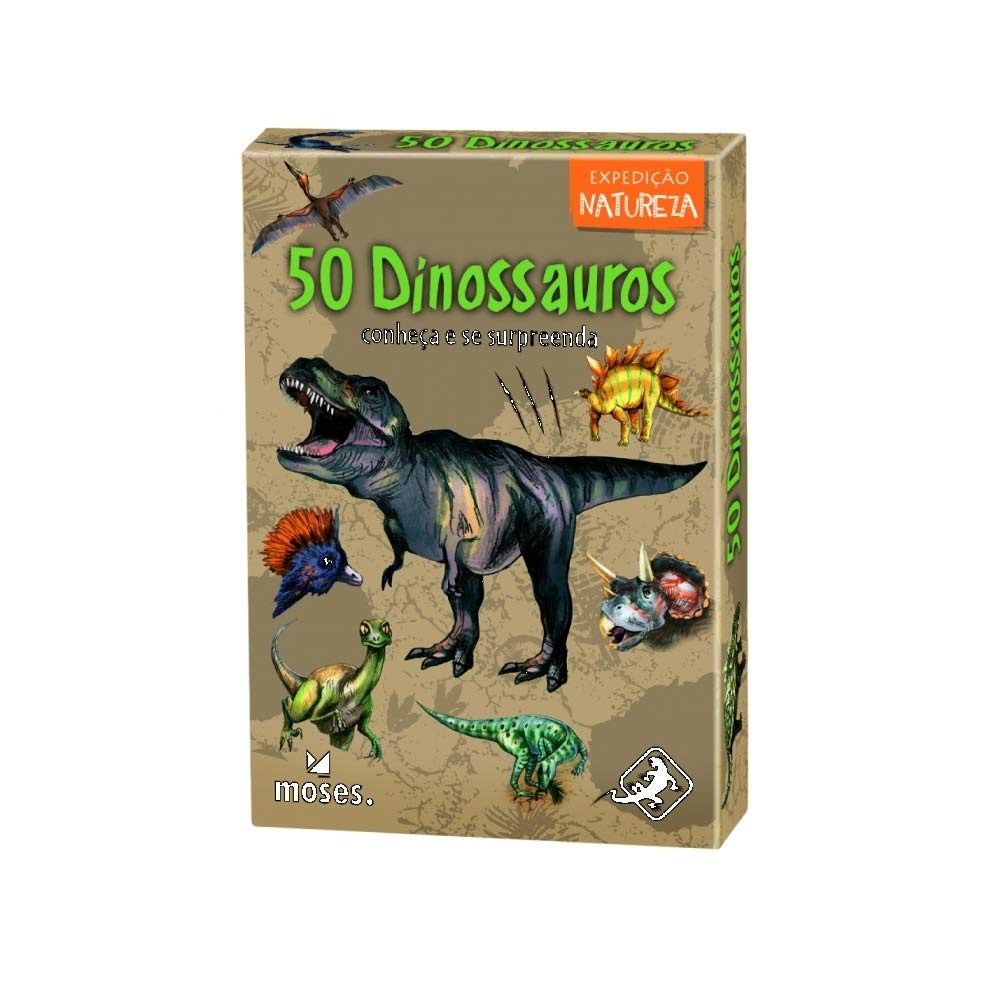 50 Dinossauros - Expedição da Natureza - Jogo de Tabuleiro - Galápagos - Board Game