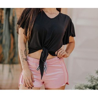 Blusa Feminina de Manga, Amarra na Frente Nozinho