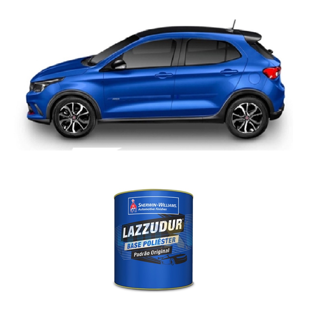 Tinta Automotiva Poliéster Azul Portofino Liso Fiat 900ml Sherwin-Williams