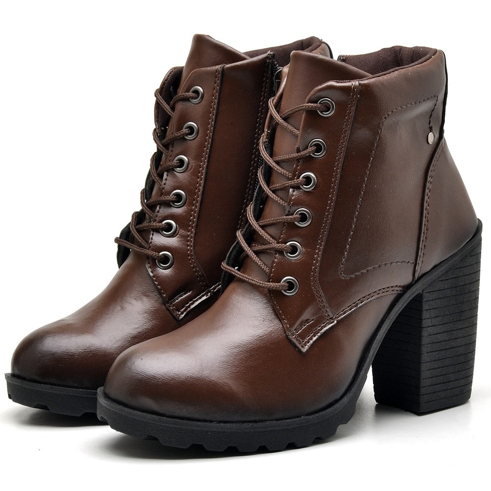 Bota Coturno Dubuy Feminina Preto Urk Com Salto 01FG em Oferta na Shopee