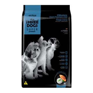 Racao Caes Three Dogs Super Fihotes R.Peq/Mini Frango 1kg em Oferta na Shopee