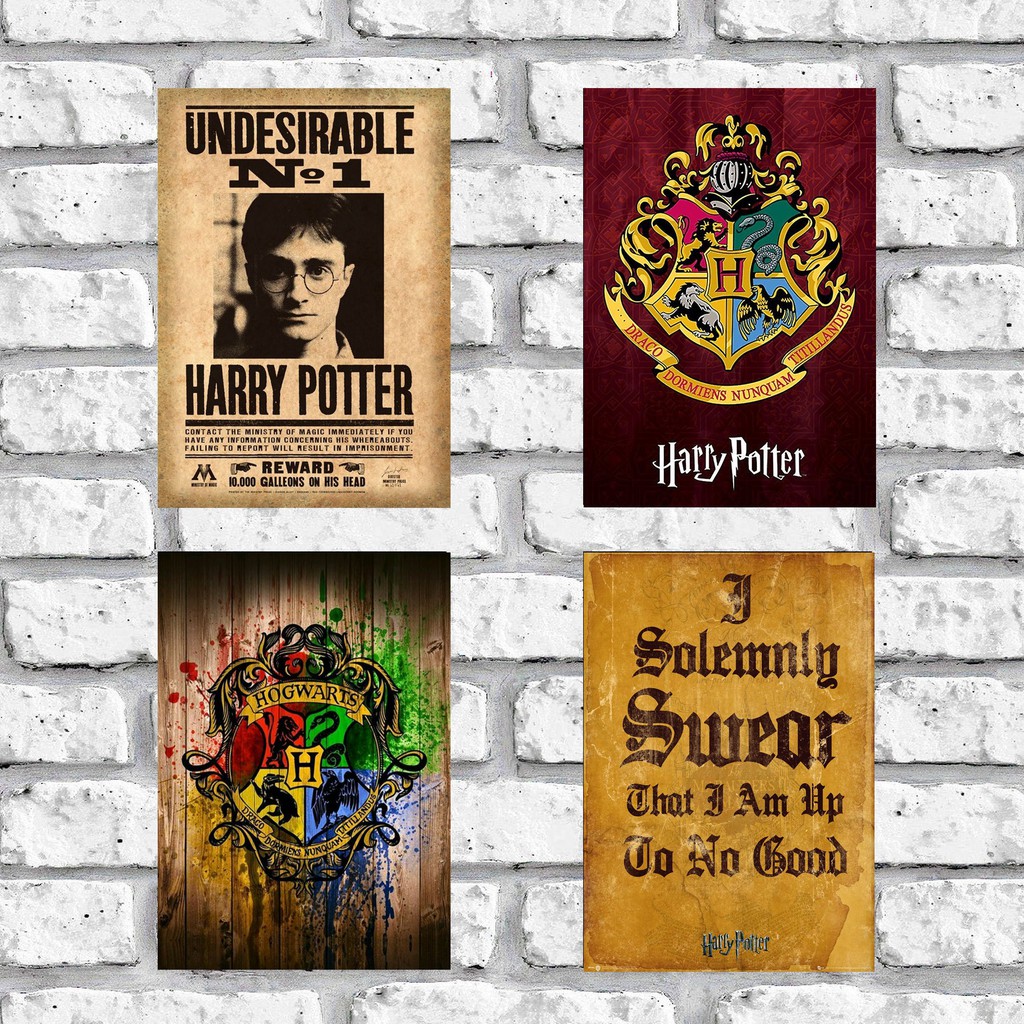 Placa Decorativa Harry Potter Shopee Brasil