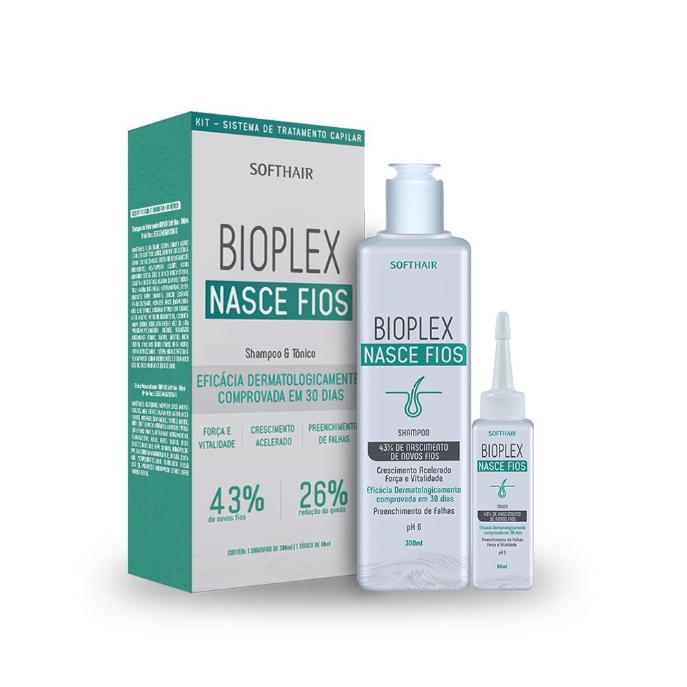 Kit Bioplex Nasce Fios (Shampoo e Tônico) - Soft Hair