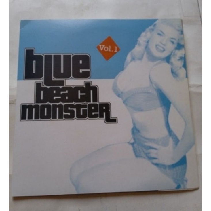 EP compacto Vinil blue Beach Monster com quatro bandas estado de novo Vinil e capa Vinil azul